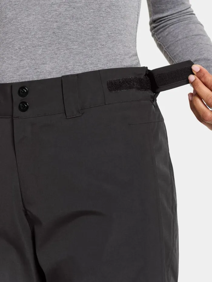 Idun Pants Black Women Didriksons Walking Trousers