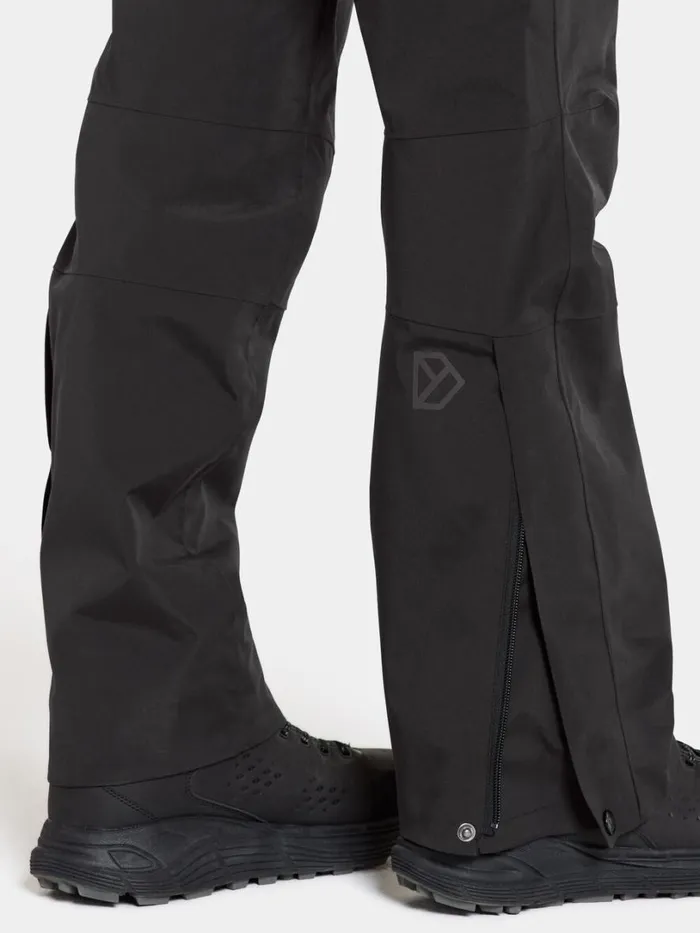 Idun Pants Black Women Didriksons Walking Trousers