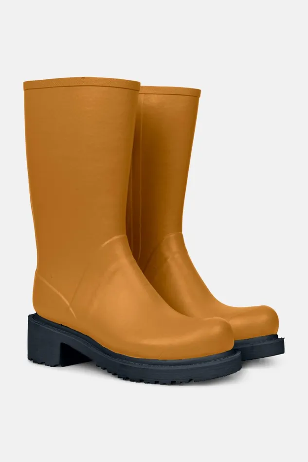 Ilse Jacobsen 34 Rubber Boots With Zip 8211 Dijon Women Rainboots Medium