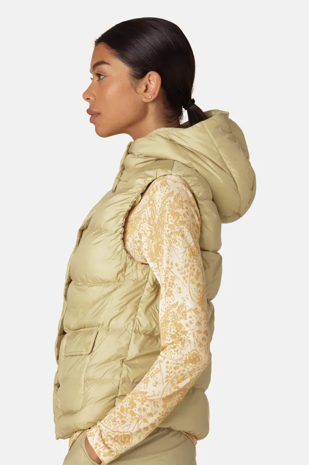 Ilse Jacobsen Down Vest 8211 Olive Grass Women Jackets And Coats
