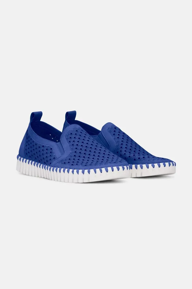 Ilse Jacobsen Flats 8211 Blue Web Women Tulip Flats