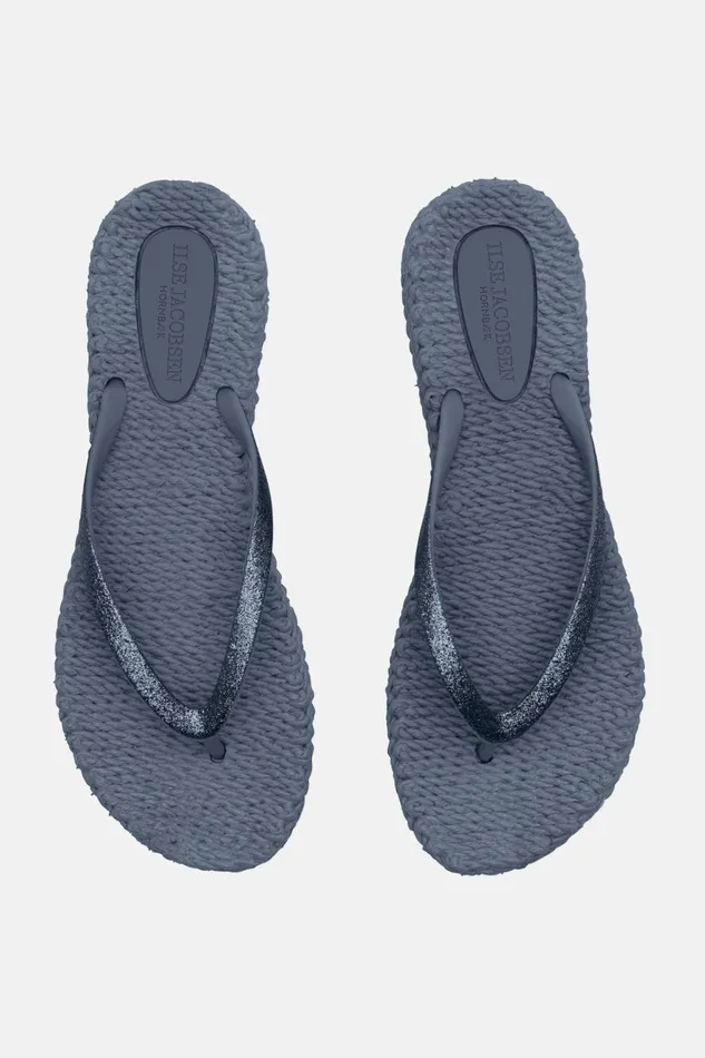 Ilse Jacobsen Flip Flop With Glitter 8211 Indigo Women Flip Flops