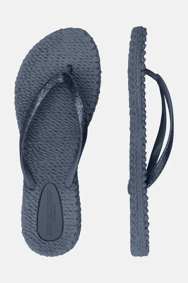Ilse Jacobsen Flip Flop With Glitter 8211 Indigo Women Flip Flops