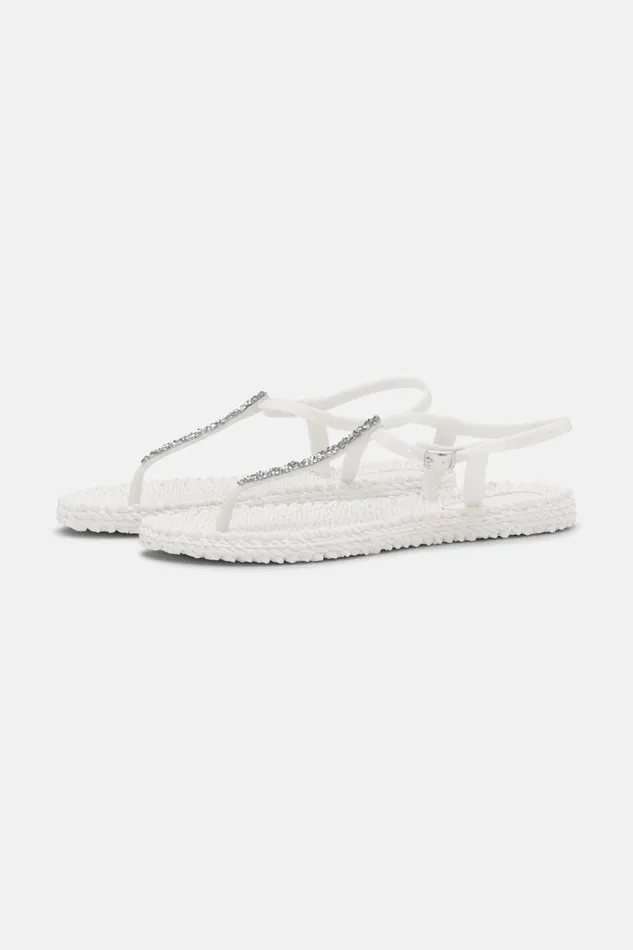 Ilse Jacobsen Flip Flops With Rhinstones 8211 Creme Women Flip Flops Ilse Jacobsen Flip Flops With Rhinstones 8211 Creme Women Flip Flops