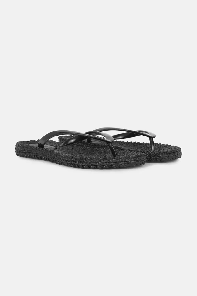 Ilse Jacobsen Metallic Flip Flop 8211 Black Women Flip Flops