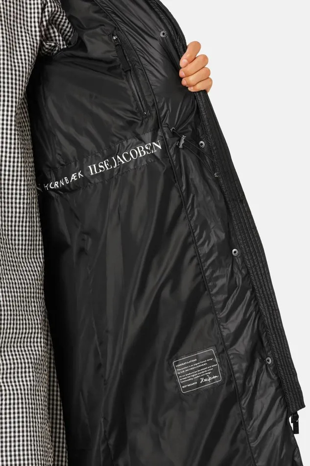Ilse Jacobsen Padded Long Coat 8211 Black Women Jackets And Coats Ilse Jacobsen Padded Long Coat 8211 Black Women Jackets And Coats