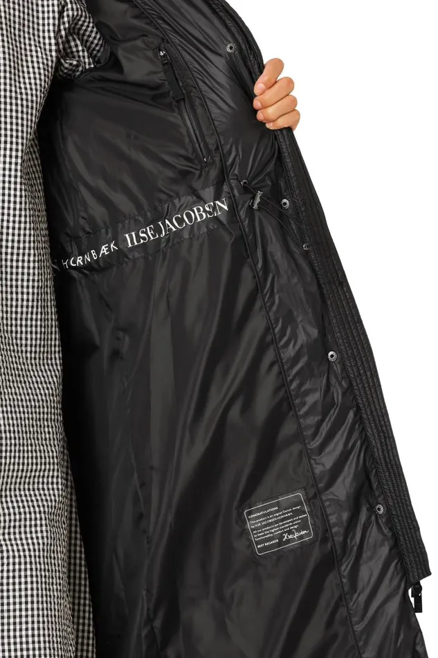 Ilse Jacobsen Padded Long Coat 8211 Black Women Jackets And Coats Ilse Jacobsen Padded Long Coat 8211 Black Women Jackets And Coats