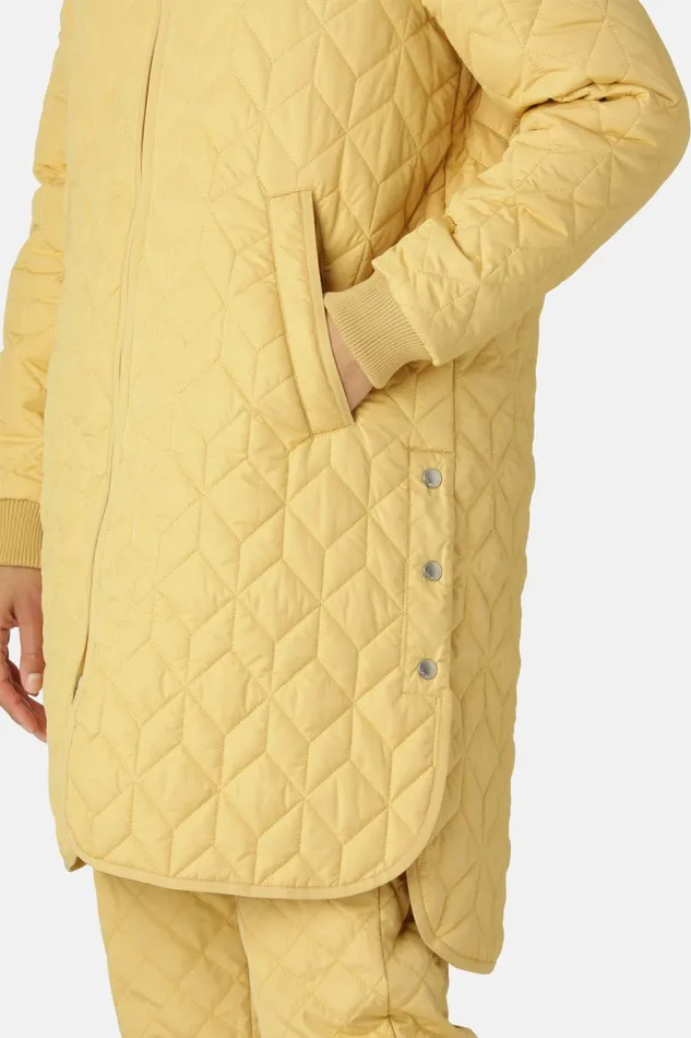 Ilse Jacobsen Padded Quilt Coat 8211 Marigold Women Jackets And Coats
