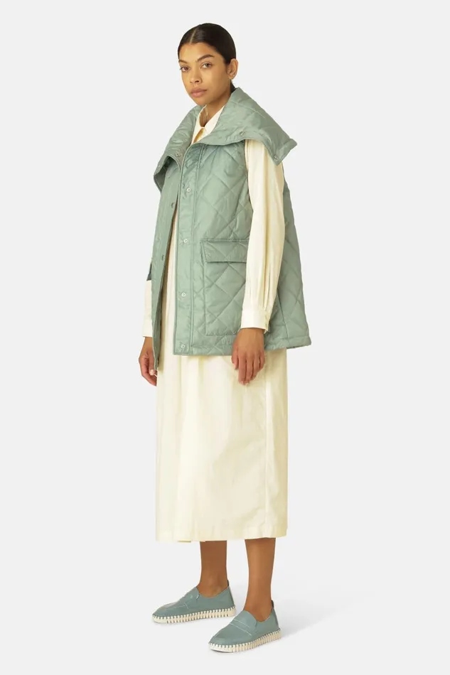 Ilse Jacobsen Padded Vest 8211 Bleached Women Jackets And Coats