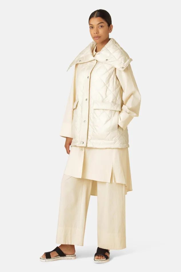 Ilse Jacobsen Padded Vest 8211 Whitecap Women Jackets And Coats
