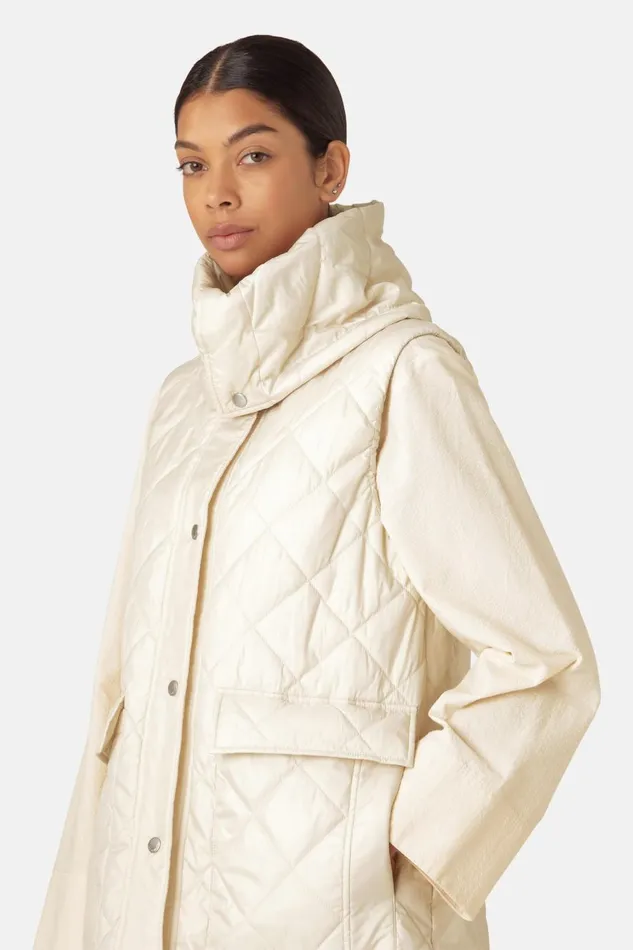 Ilse Jacobsen Padded Vest 8211 Whitecap Women Jackets And Coats
