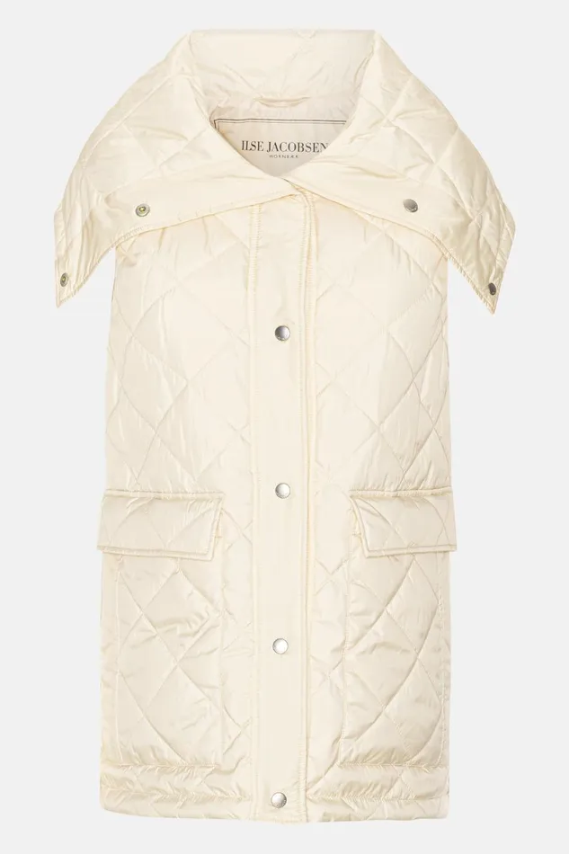 Ilse Jacobsen Padded Vest 8211 Whitecap Women Jackets And Coats