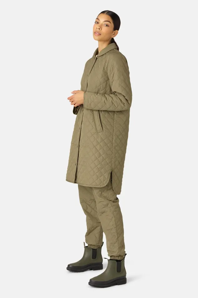 Ilse Jacobsen Quilt Coat 8211 Sage Women Jackets And Coats