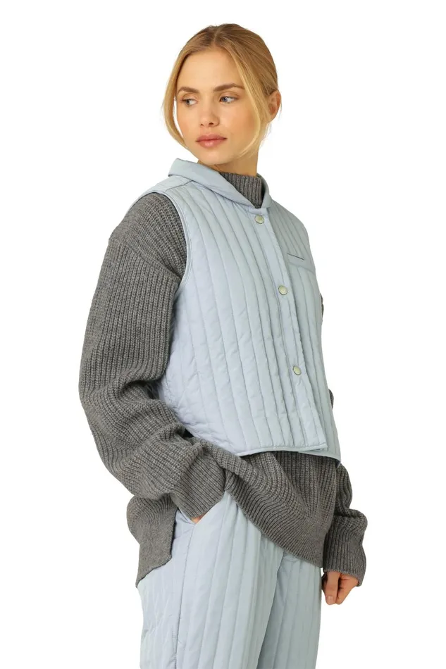 Ilse Jacobsen Quilt Vest 8211 Pale Petroleum Women Jackets And Coats Ilse Jacobsen Quilt Vest 8211 Pale Petroleum Women Jackets And Coats