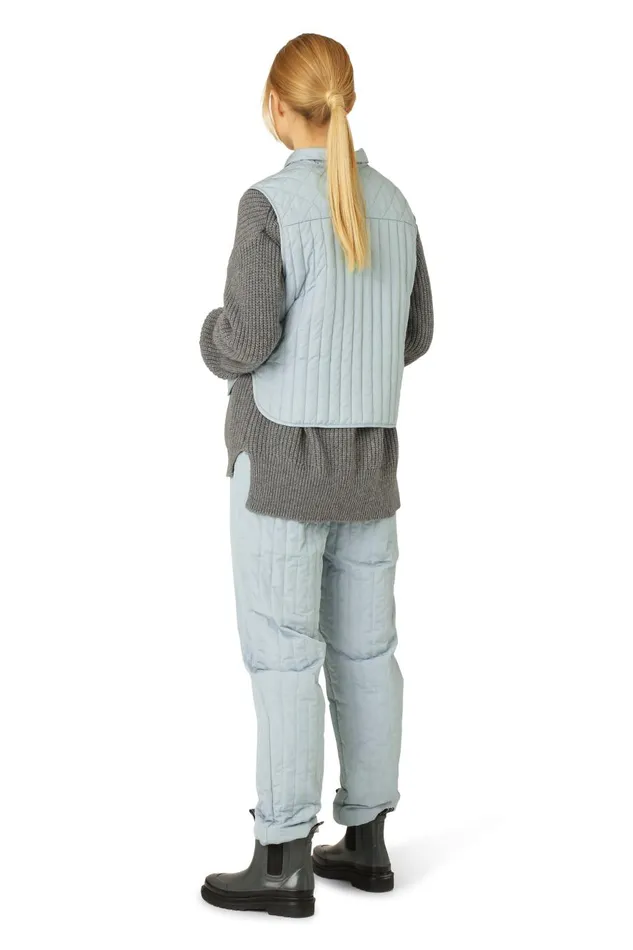 Ilse Jacobsen Quilt Vest 8211 Pale Petroleum Women Jackets And Coats Ilse Jacobsen Quilt Vest 8211 Pale Petroleum Women Jackets And Coats