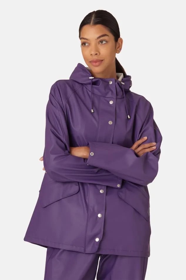 Ilse Jacobsen Rain Jacket 8211 Purple Rain Women Raincoats