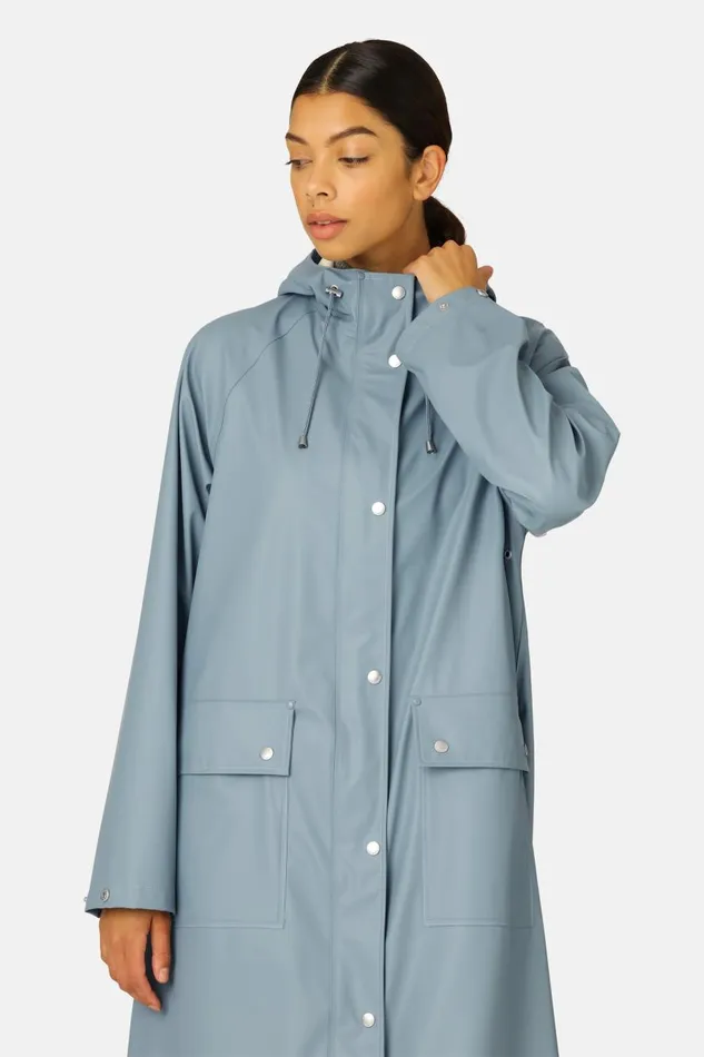 Ilse Jacobsen Raincoat 8211 Blue Cloud Women Raincoats Ilse Jacobsen Raincoat 8211 Blue Cloud Women Raincoats