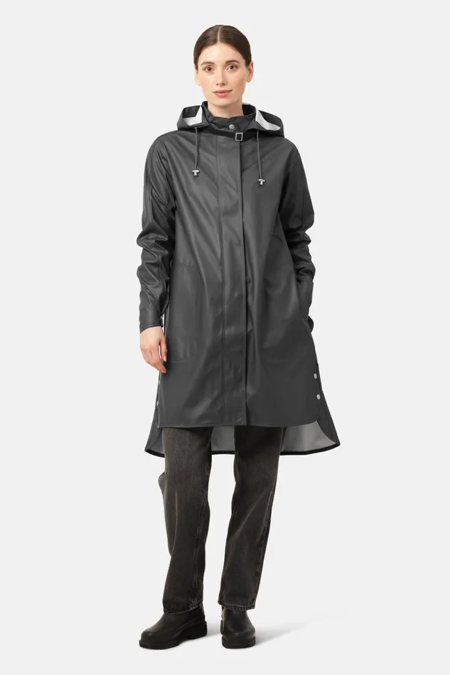 Ilse Jacobsen Raincoat 8211 Dark Shadow Women Raincoats