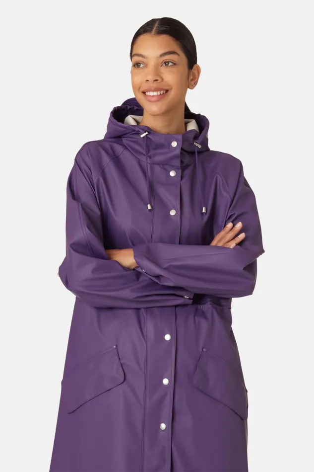 Ilse Jacobsen Raincoat 8211 Purple Rain Women Raincoats