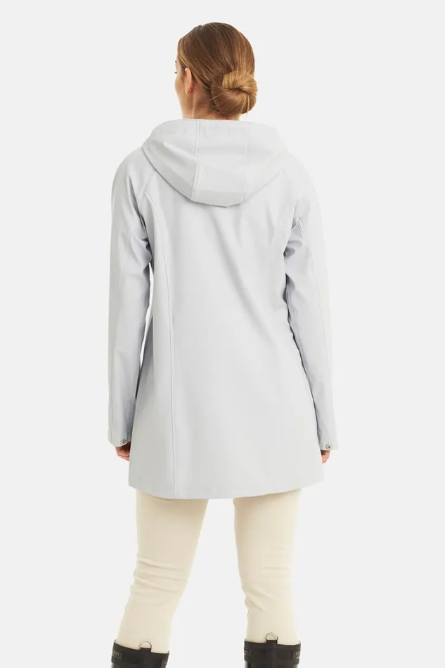 Ilse Jacobsen Raincoat 8211 White Blue Women Raincoats