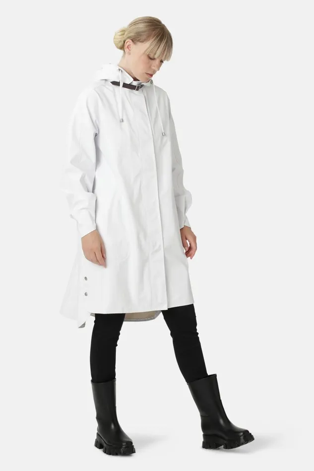Ilse Jacobsen Raincoat 8211 White Women Raincoats
