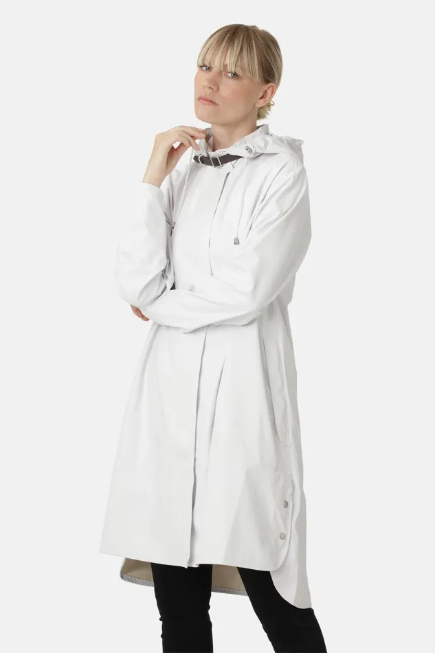 Ilse Jacobsen Raincoat 8211 White Women Raincoats