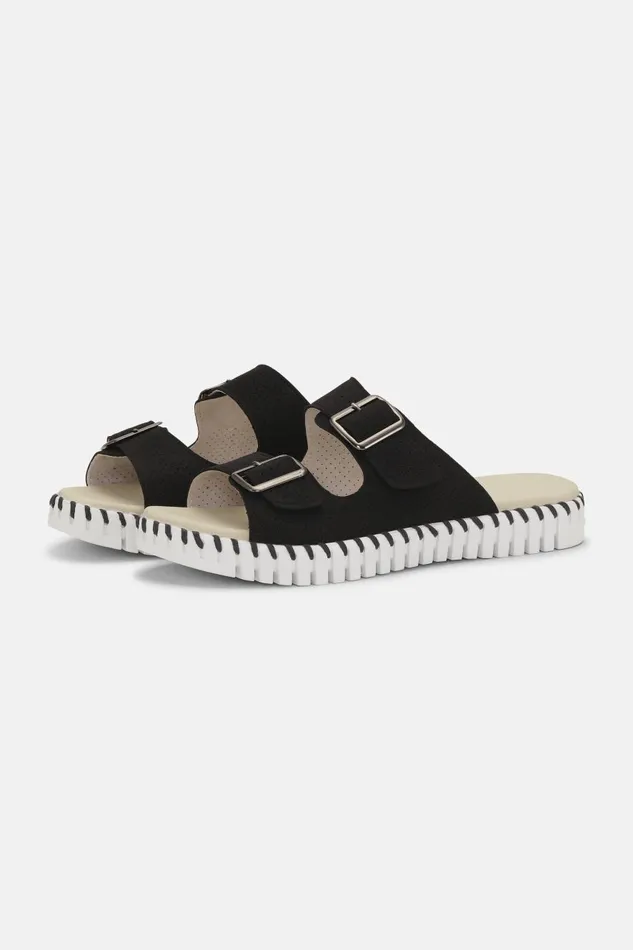 Ilse Jacobsen Sandals 8211 Black Women Tulip Flats
