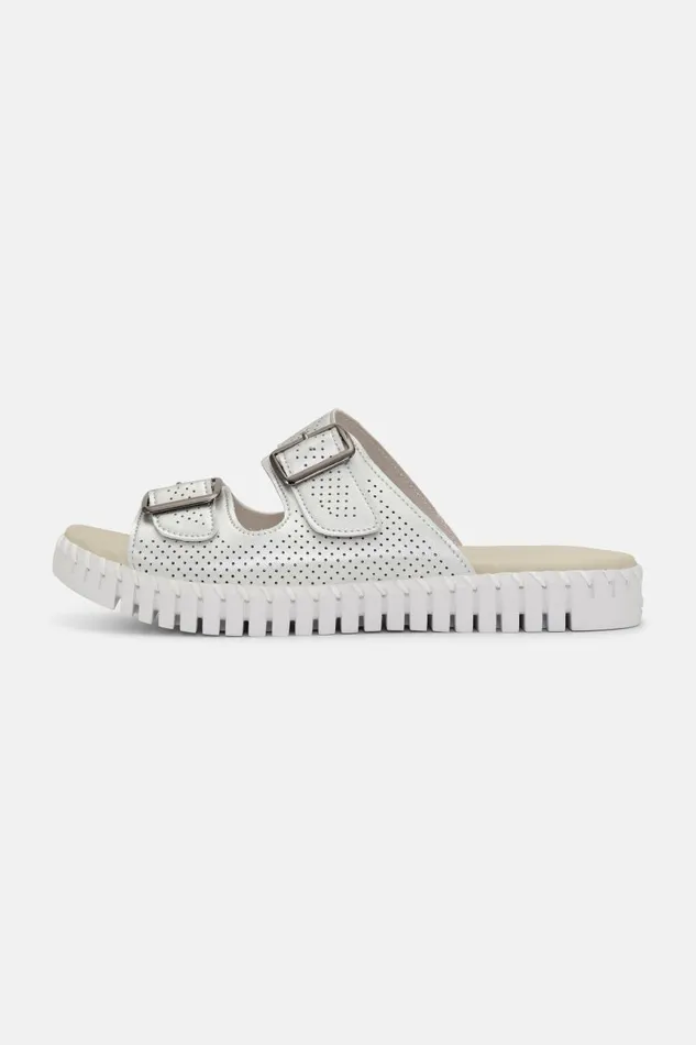 Ilse Jacobsen Sandals 8211 Silver Women Tulip Flats Ilse Jacobsen Sandals 8211 Silver Women Tulip Flats