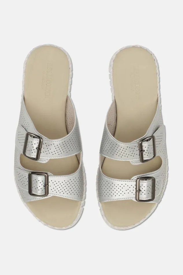 Ilse Jacobsen Sandals 8211 Silver Women Tulip Flats Ilse Jacobsen Sandals 8211 Silver Women Tulip Flats