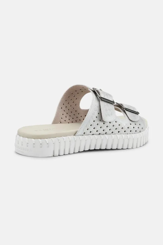 Ilse Jacobsen Sandals 8211 Silver Women Tulip Flats Ilse Jacobsen Sandals 8211 Silver Women Tulip Flats