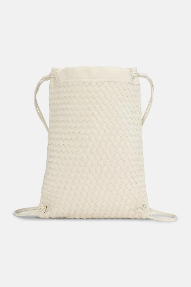 Ilse Jacobsen String Backpack 8211 Egg White Silver Women Backpacks Ilse Jacobsen String Backpack 8211 Egg White Silver Women Backpacks