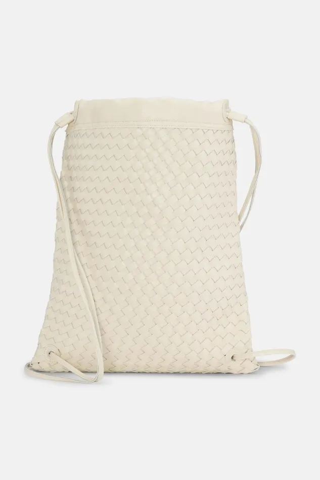 Ilse Jacobsen String Backpack 8211 Egg White Silver Women Backpacks Ilse Jacobsen String Backpack 8211 Egg White Silver Women Backpacks