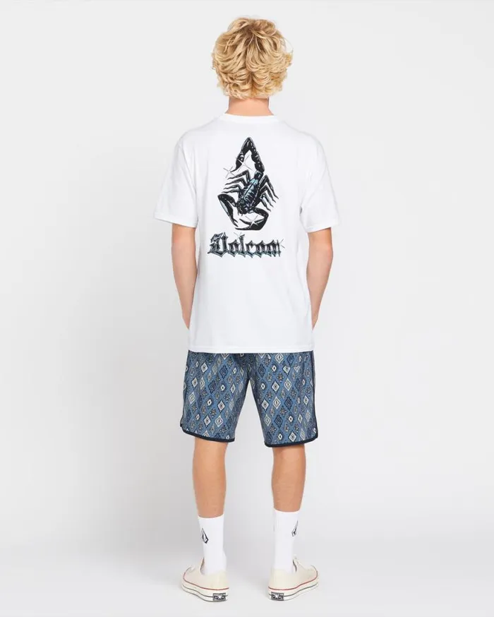 Inherent Scallop ModTech Trunks 8211 Blueberry Mens Volcom Boardshorts and Trunks