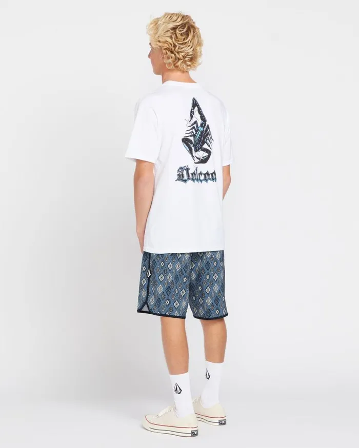 Inherent Scallop ModTech Trunks 8211 Blueberry Mens Volcom Boardshorts and Trunks