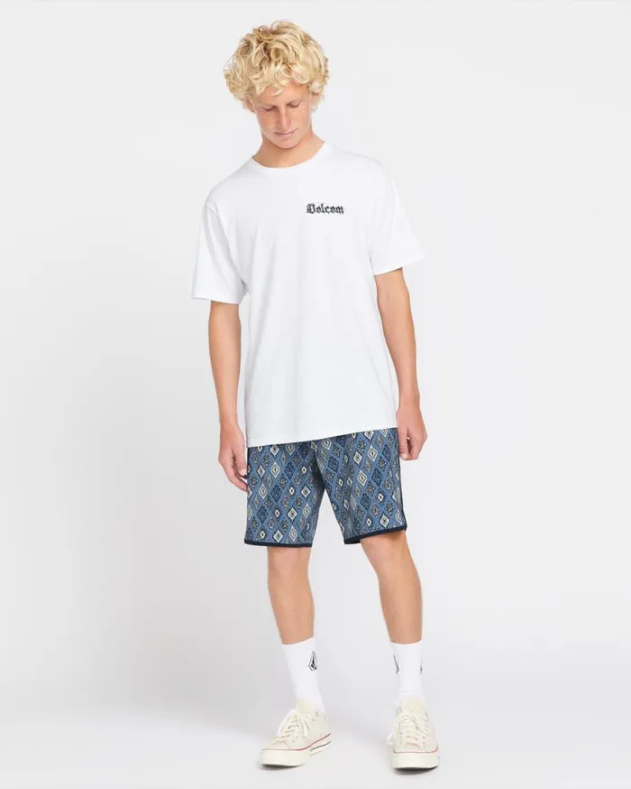 Inherent Scallop ModTech Trunks 8211 Blueberry Mens Volcom Boardshorts and Trunks