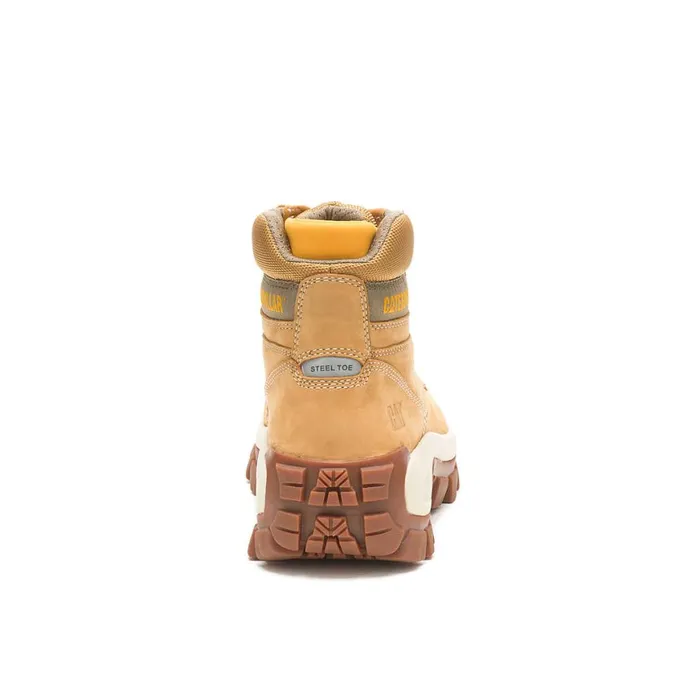 Invader Hi Steel Toe Work Boot Honey Reset Men Cat Footwear Boots
