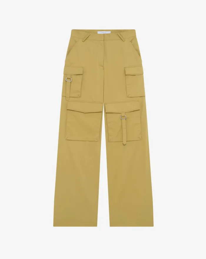 IRO ABELINE LOWRISE CARGO PANTS Beige Women Trousers
