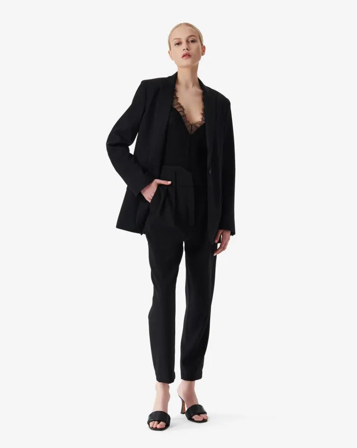 IRO ALLAN WOOL BLAZER JACKET Black Women Jackets and Coats