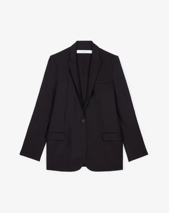 IRO ALLAN WOOL BLAZER JACKET Black Women Jackets and Coats