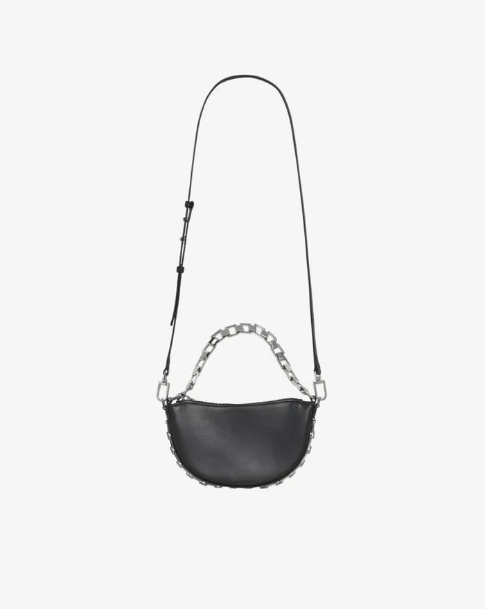 IRO ARC BABY CHAIN LEATHER SHOULDER BAG Black Women Bags
