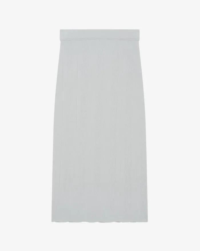 IRO CAIFA RIBBED JERSEY MIDI SKIRT Mastic Women Shorts and Skirts