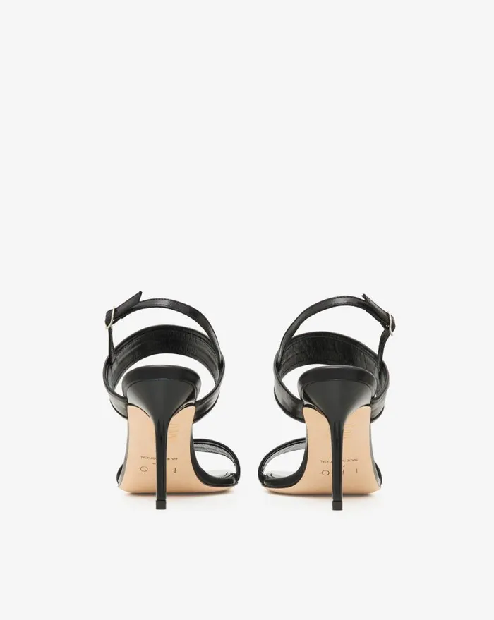 IRO CHLORITE HEELED SANDALS Blacksilver Women Sandals