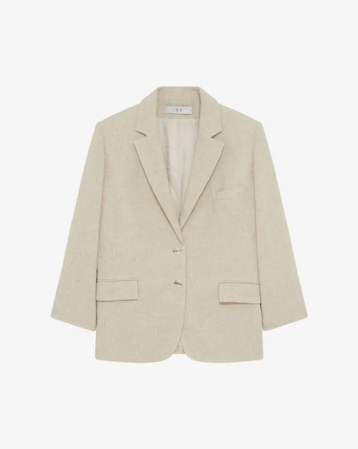 IRO GARAZI OVERSIZED SUIT JACKET Beige Women Jackets and Coats