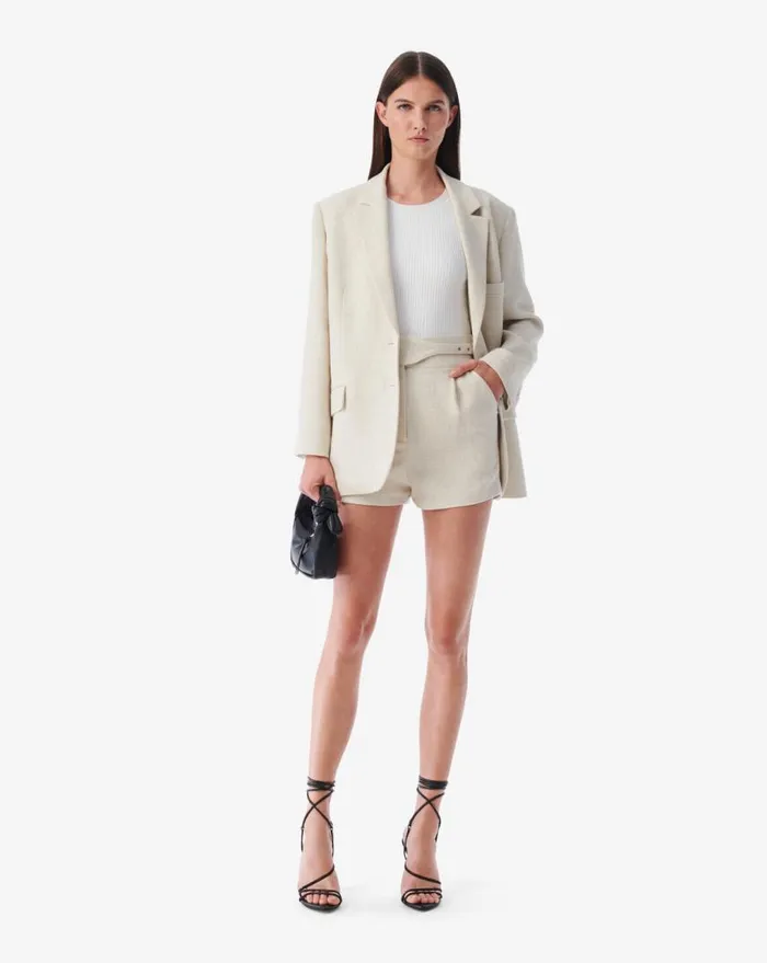 IRO GARAZI OVERSIZED SUIT JACKET Beige Women Jackets and Coats