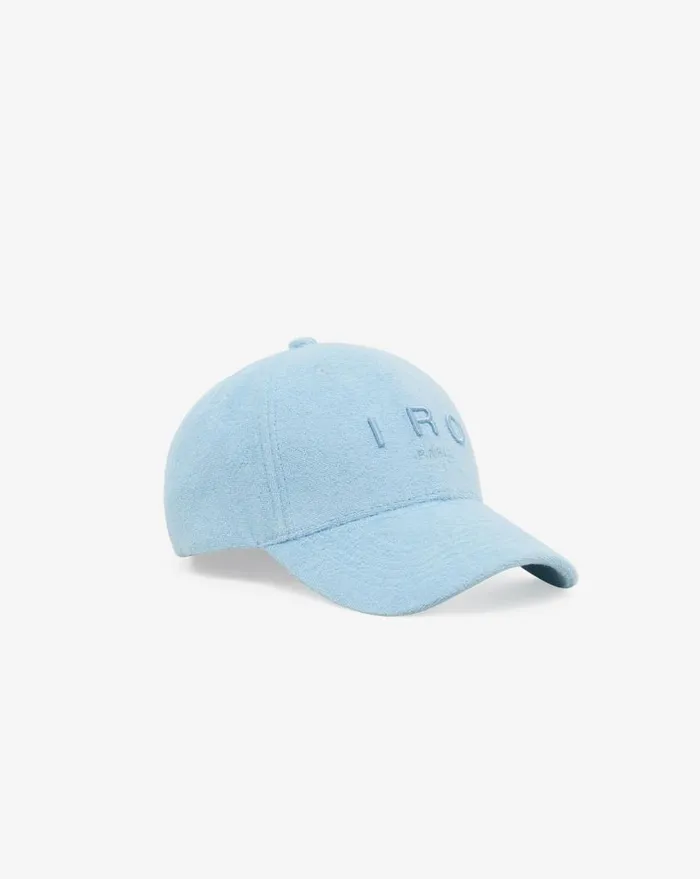 IRO GREB SPONGE EMBROIDERED CAP Crystal Blue Women Hats