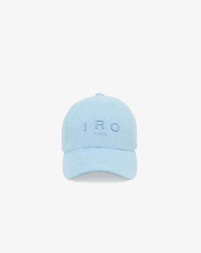 IRO GREB SPONGE EMBROIDERED CAP Crystal Blue Women Hats