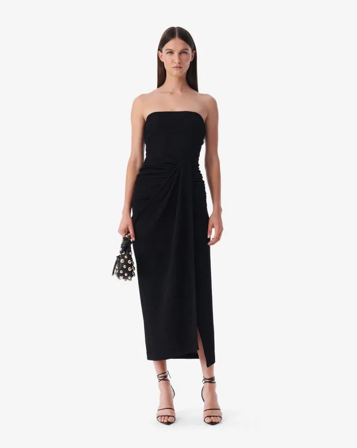 IRO ISIDARA LONG FITTED BACKLESS DRESS Black Women Dresses
