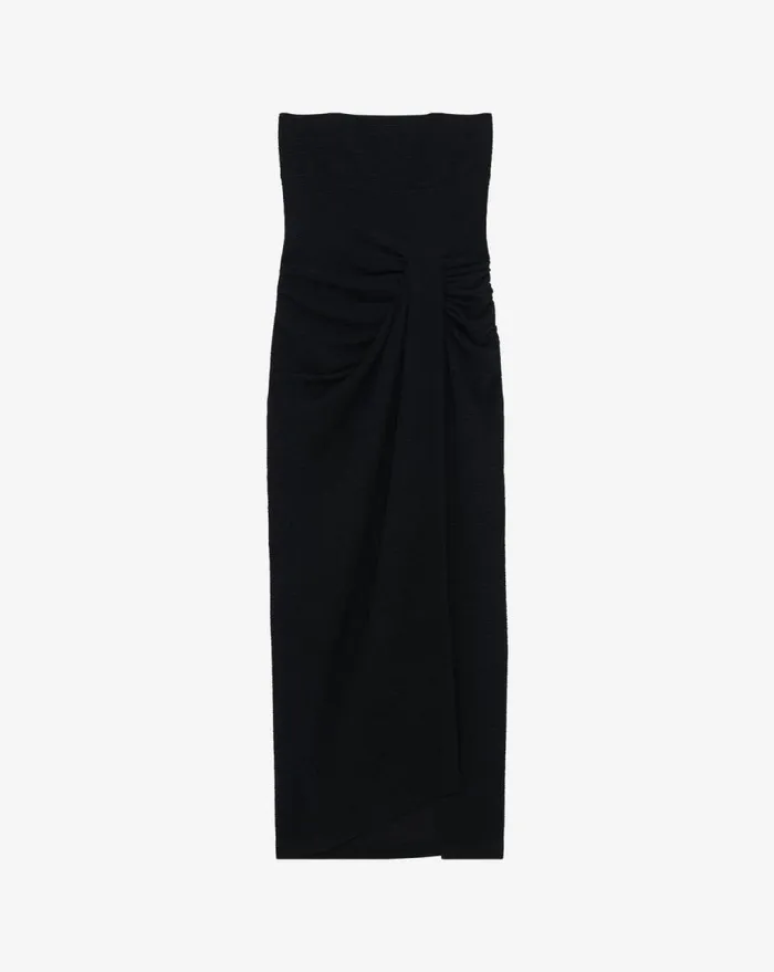 IRO ISIDARA LONG FITTED BACKLESS DRESS Black Women Dresses