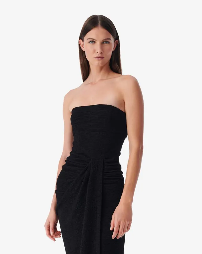 IRO ISIDARA LONG FITTED BACKLESS DRESS Black Women Dresses