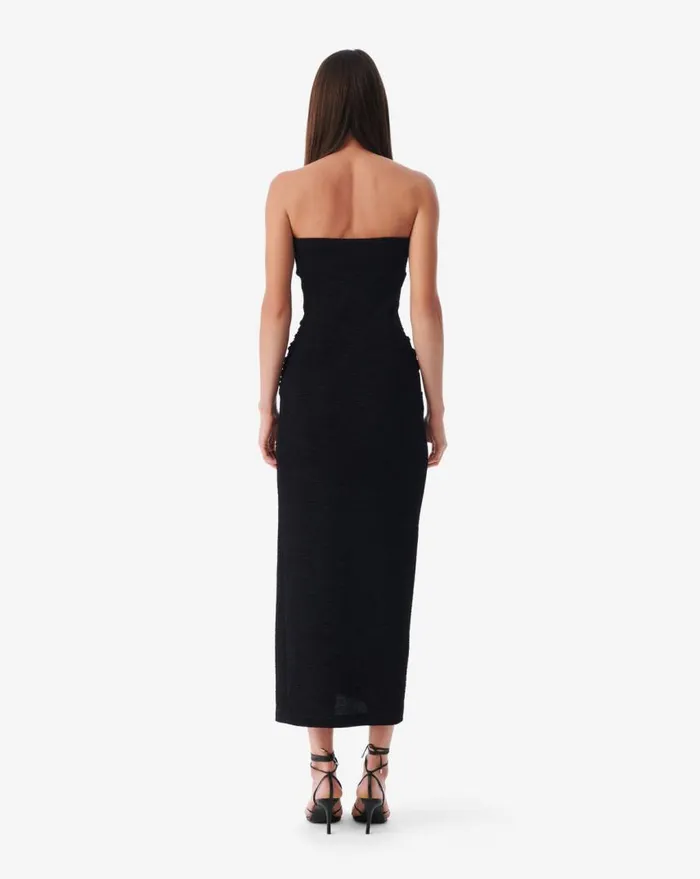 IRO ISIDARA LONG FITTED BACKLESS DRESS Black Women Dresses